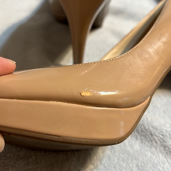 Marc Fisher Tan Platform Heels 8M - Picture 4 of 7